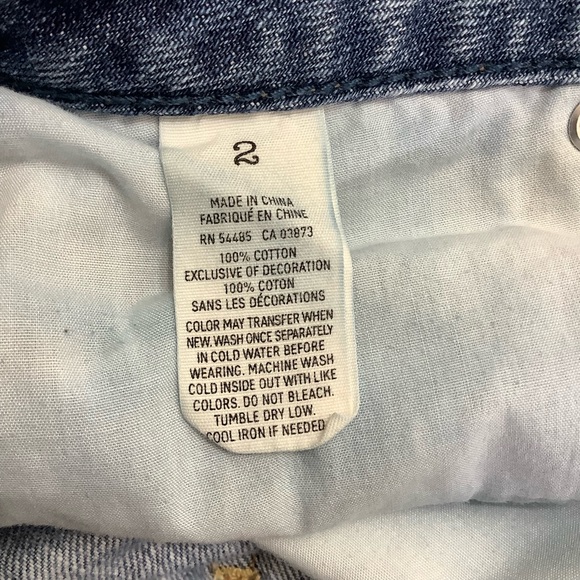 American Eagle Distressed Cuffed Jean Shorts - Picture 4 of 5